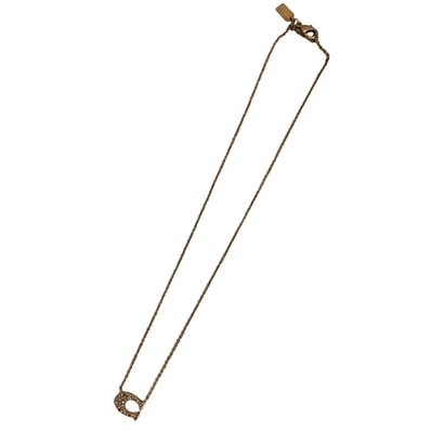 ロゴトップ ラインストーンネックレス【1140833382795】