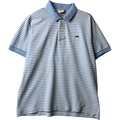 古着 ラコステ LACOSTE フランス企画 半袖 ボーダー ポロシャツ メンズM相当/eaa644710