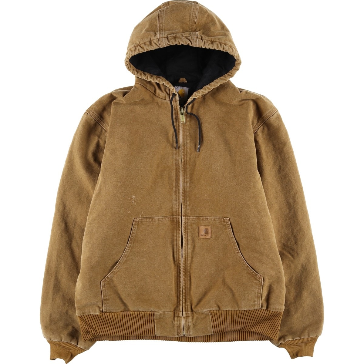 古着 カーハート Carhartt アクティブジャケット 中綿入り ダックフルジップパーカー メンズL相当/eaa626250