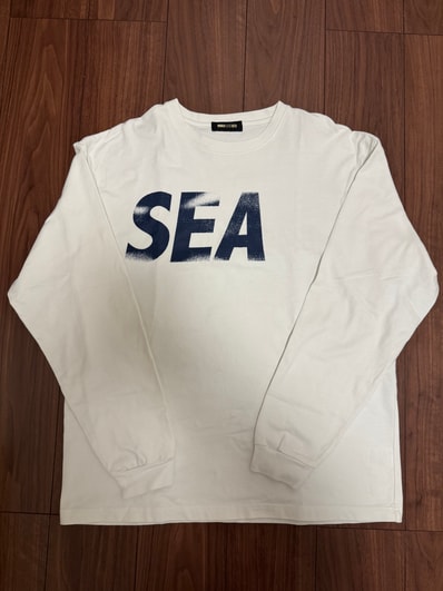 WIND AND SEA SEA (P-Dye) L/S Tee "White Navy"