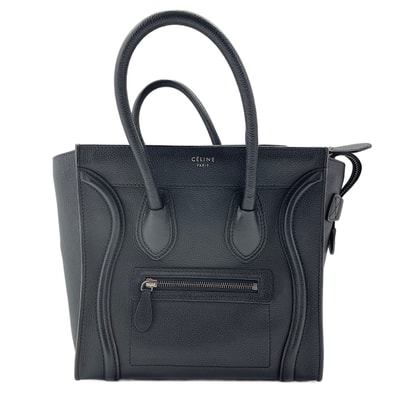 セリーヌ CELINE レザー ラゲージ ハンドバッグ【中古】