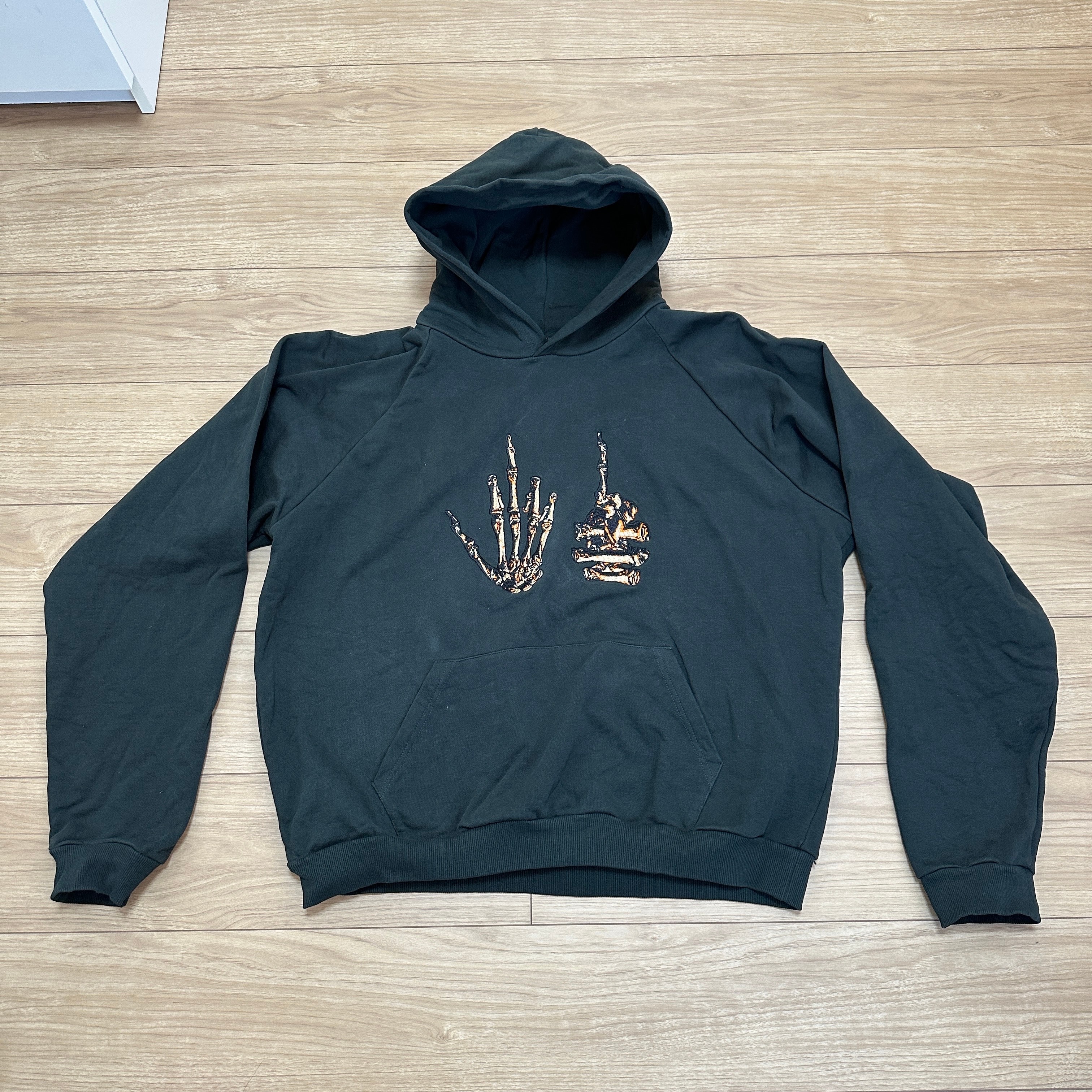 MAYO FCKIN FCK EMBROIDERY HOODIE "DARK GREEN"