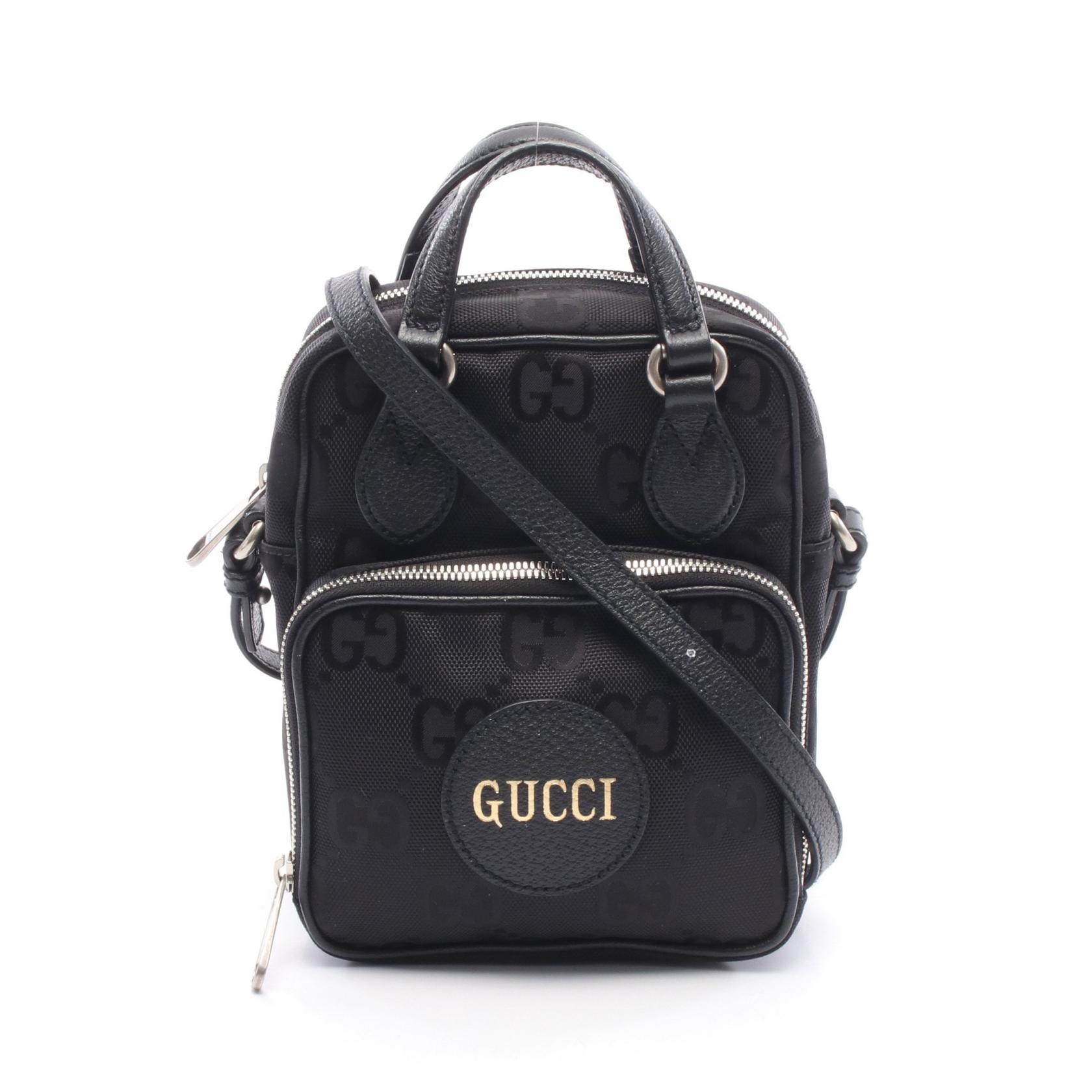 グッチ GUCCI Gucci Off The Grid グッチ オフ ザ グリッド GGナイロン ショルダーバッグ バッグ ナイロン レザー メンズ ブラック系 625850 【中古】
