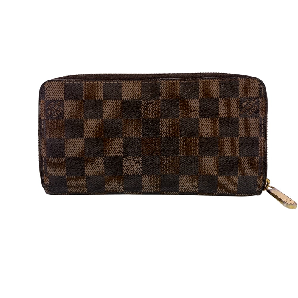 ルイヴィトン LOUIS VUITTON 長財布 ダミエ ラウンドジップウォレット N60015 ブラウン
