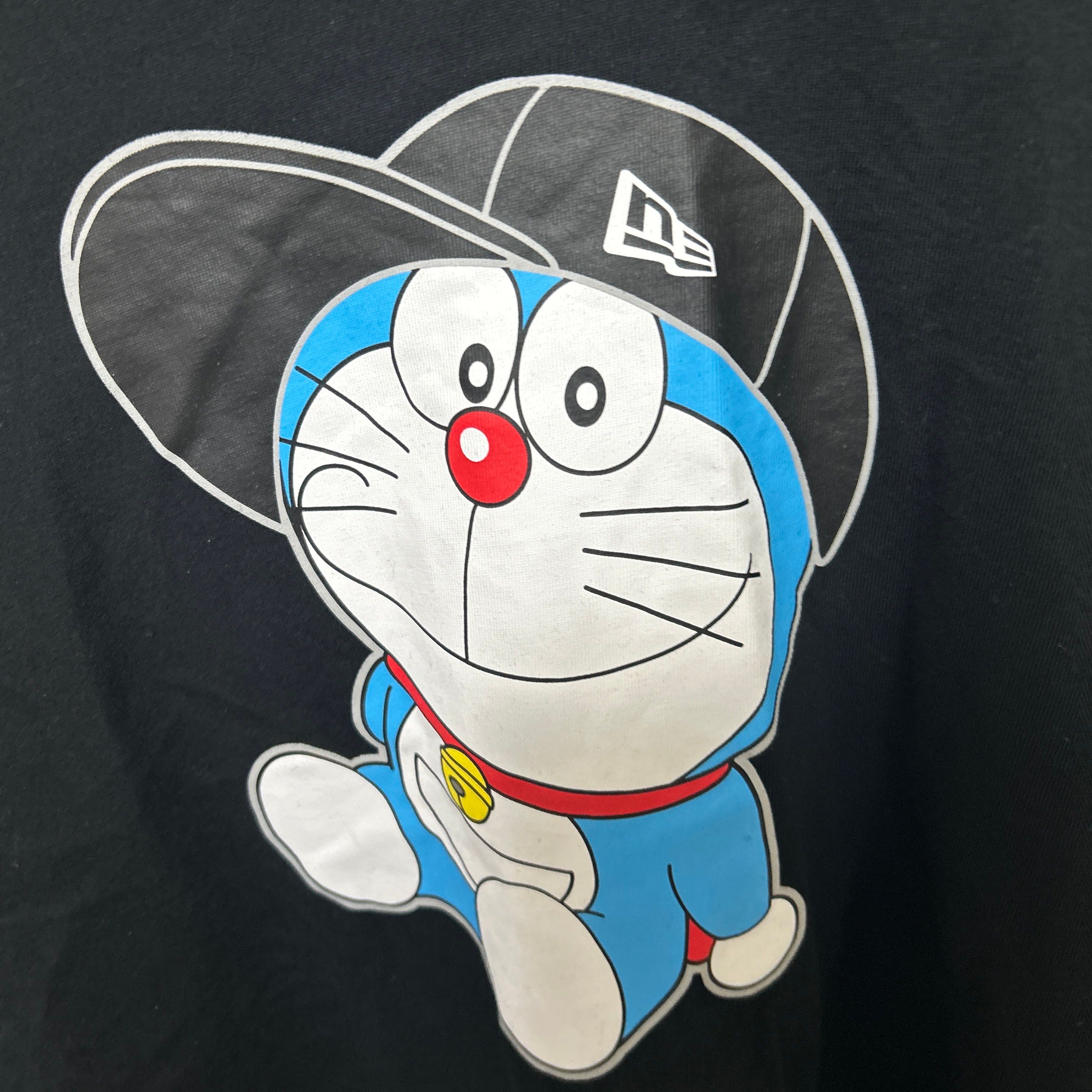NEW ERA x Doraemon Cap Cotton Long Sleeve Tee Regular Fit "Black"