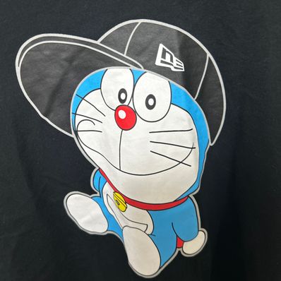 NEW ERA x Doraemon Cap Cotton Long Sleeve Tee Regular Fit "Black"