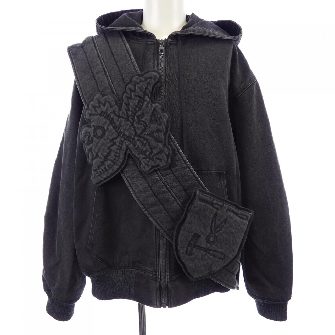 ルイヴィトン LOUIS VUITTON ジップスローデニムフーディウィズサッシュアンドパッチ HHA61WRDH ブルゾン