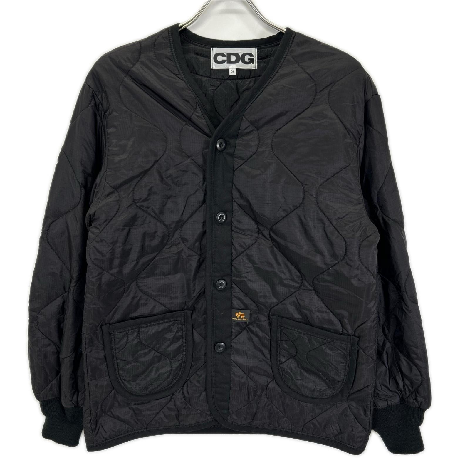 シーディージー SB-J001 ×ALPHA INDUSTRIES ブラック キルティングジャケット S