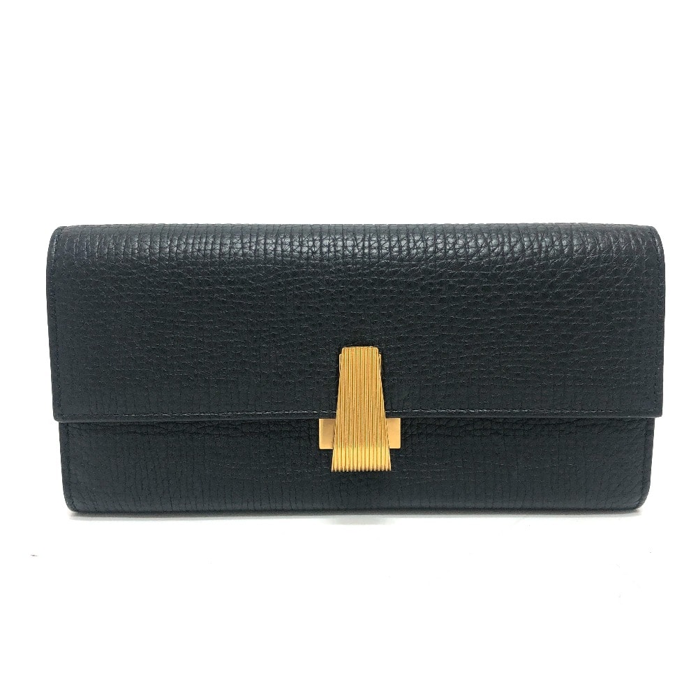 ボッテガヴェネタ BOTTEGA VENETA パルメラート 2つ折り長財布 コンチネンタルウォレット ロング 長財布 レザー ブラック