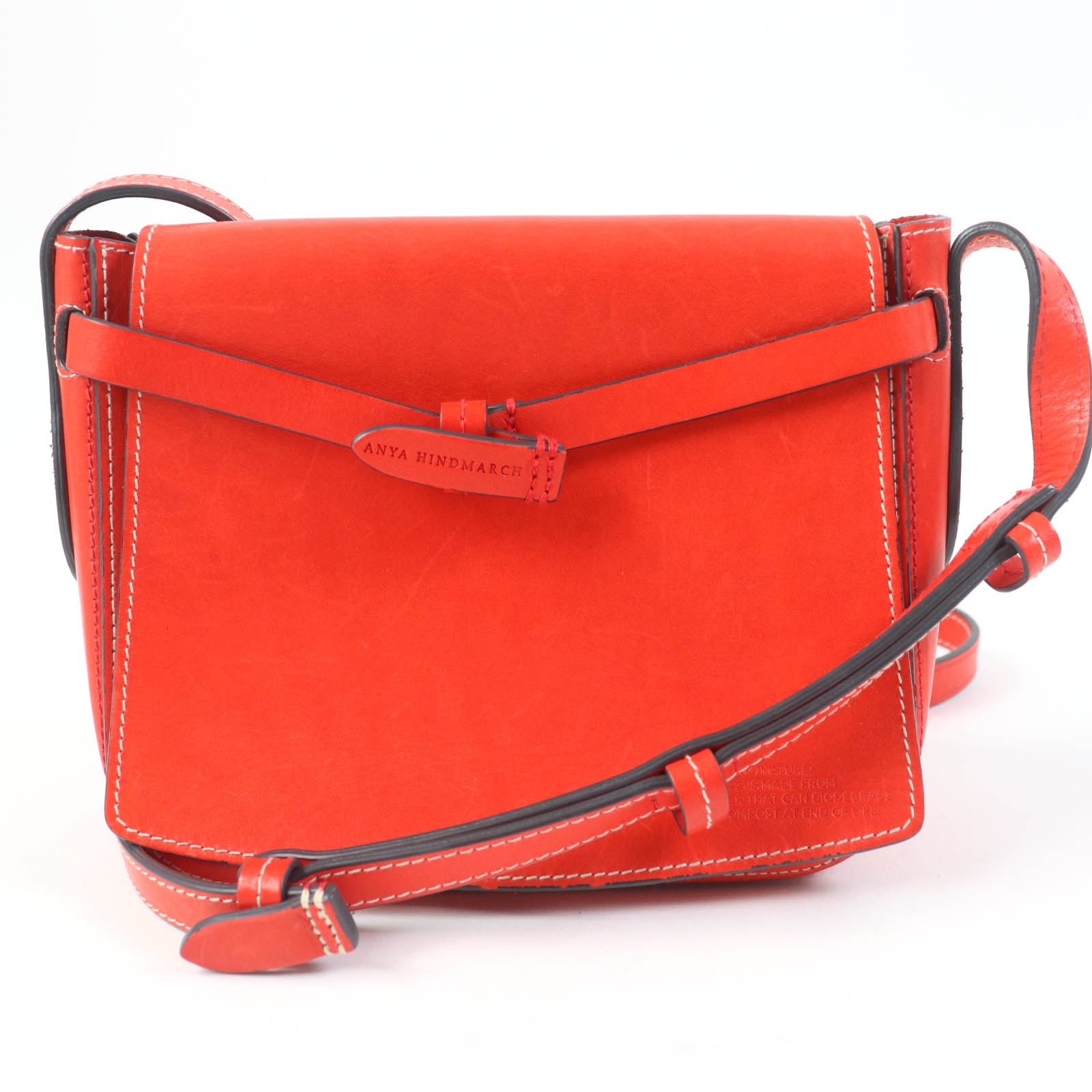 美品 アニヤ ハインドマーチ
 ショルダーバッグ RETURN TO NATURE 朱色 レディース