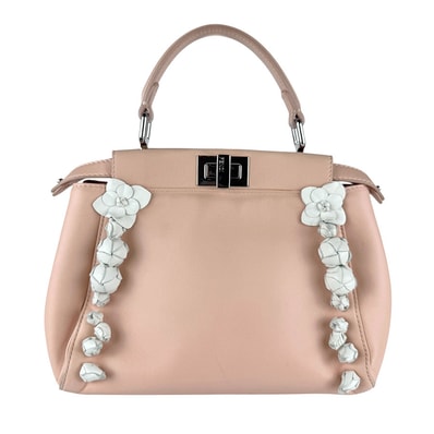 フェンディ FENDI ハンドバッグ ショルダーバッグ ピーカブー ミニ レザー ピンク レディース 8BN244-9GK【中古】 z7051