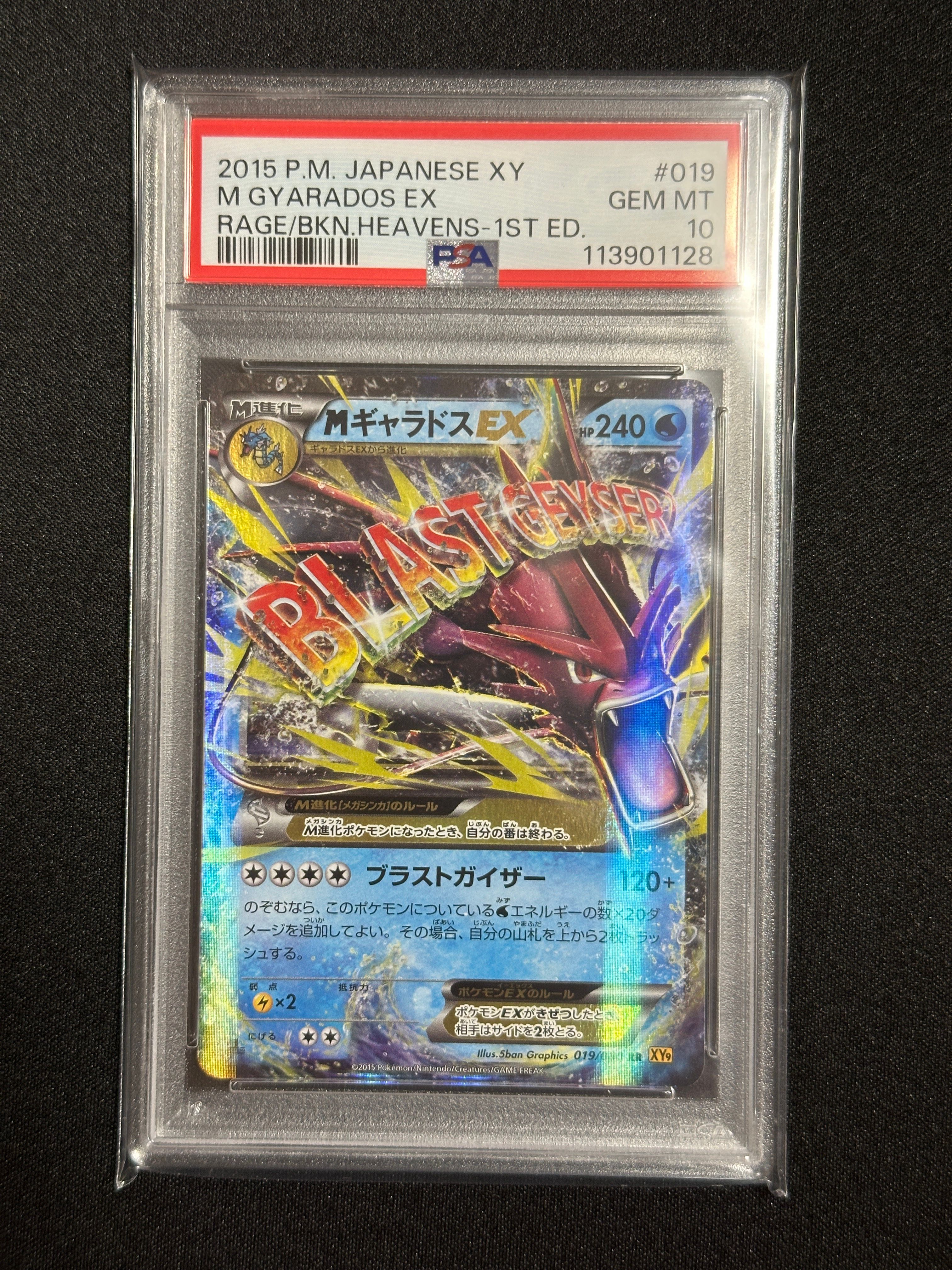 MギャラドスEX RR :1ED [XY9 019/080](拡張パック「破天の怒り」)