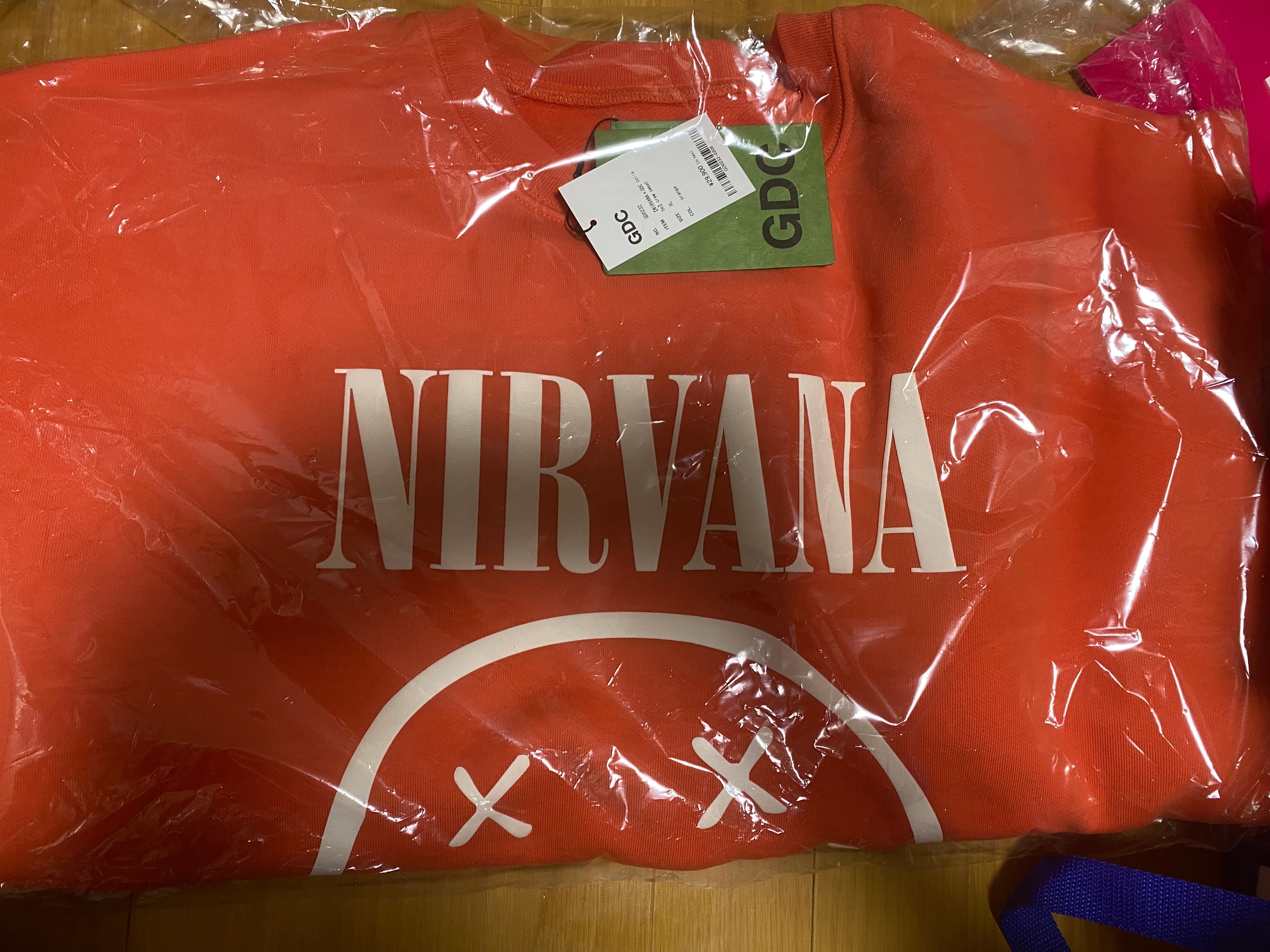 GDC NIRVANA スウェット L オレンジ gdc.Tokyo GDC×NIRVANA