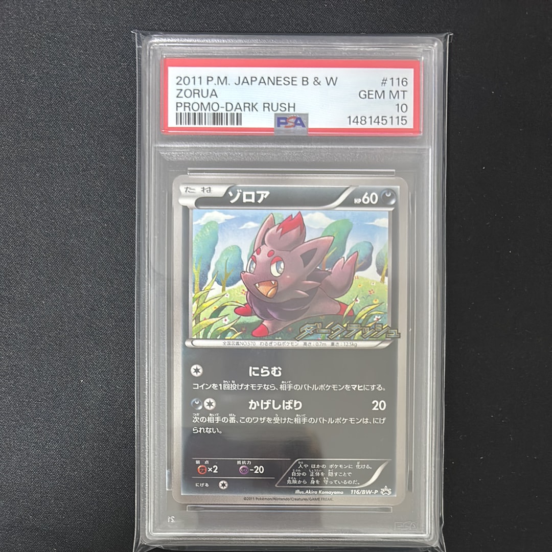 PSA10】ゾロア P [BW-P 116/BW-P](プロモーションカード「ダーク