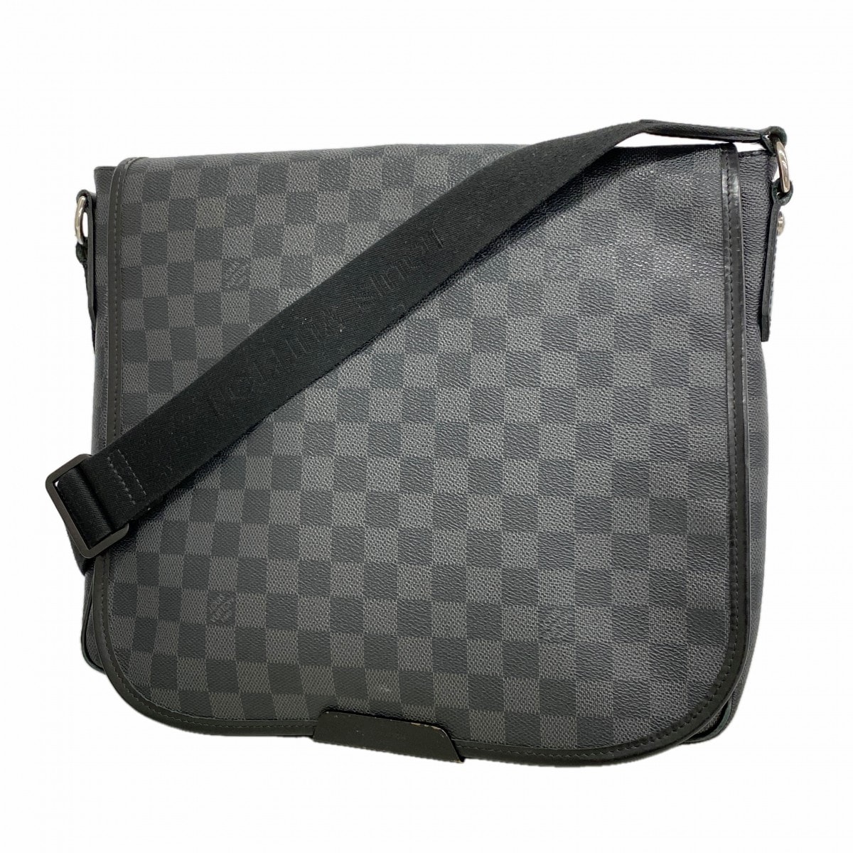 【6gd4742-k】ルイヴィトン ショルダーバッグ ダミエ・グラフィット ダニエルMM N58029 ブラック【中古】メンズ