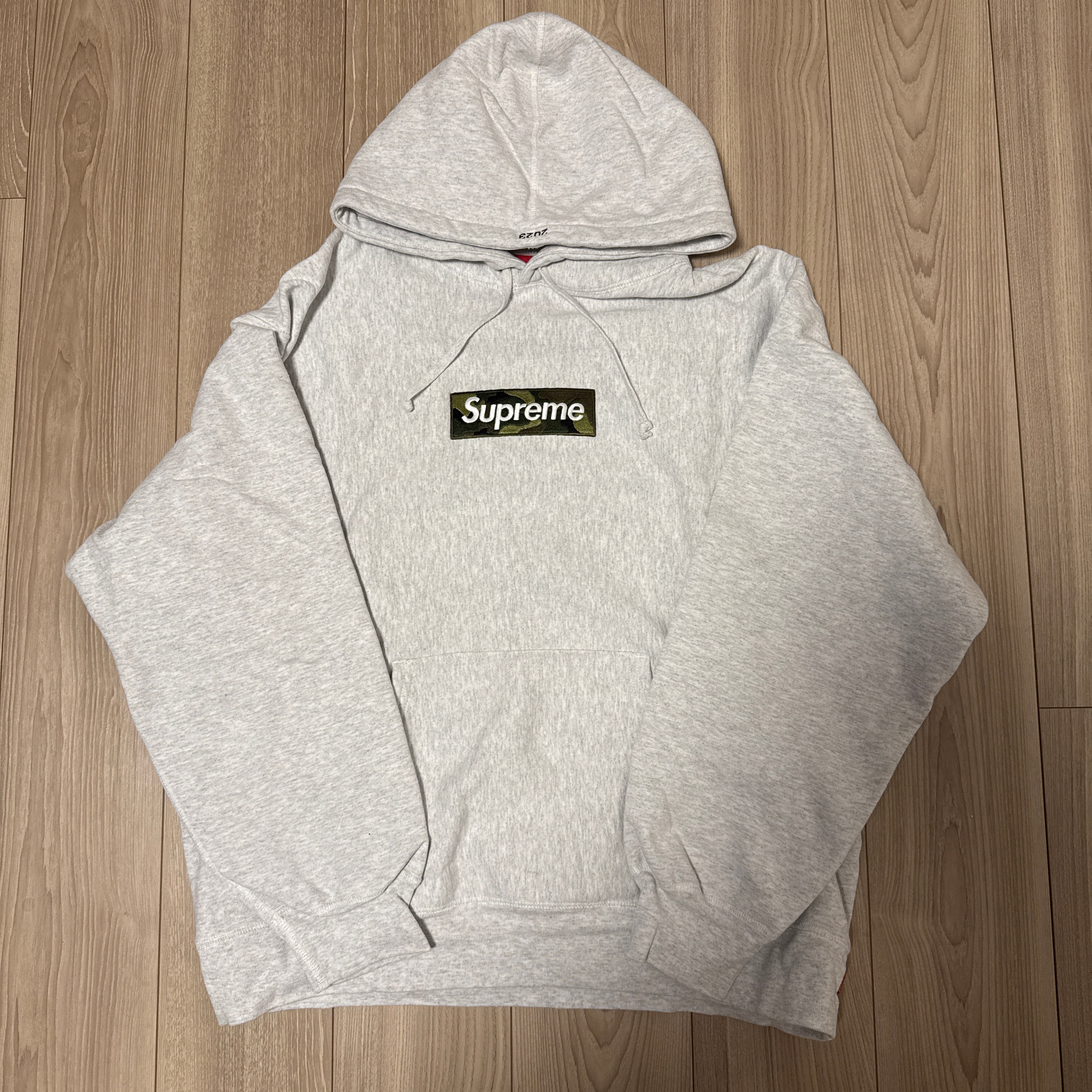 Supreme Box Logo Hooded Sweatshirt "Ash Grey" (23FW)
