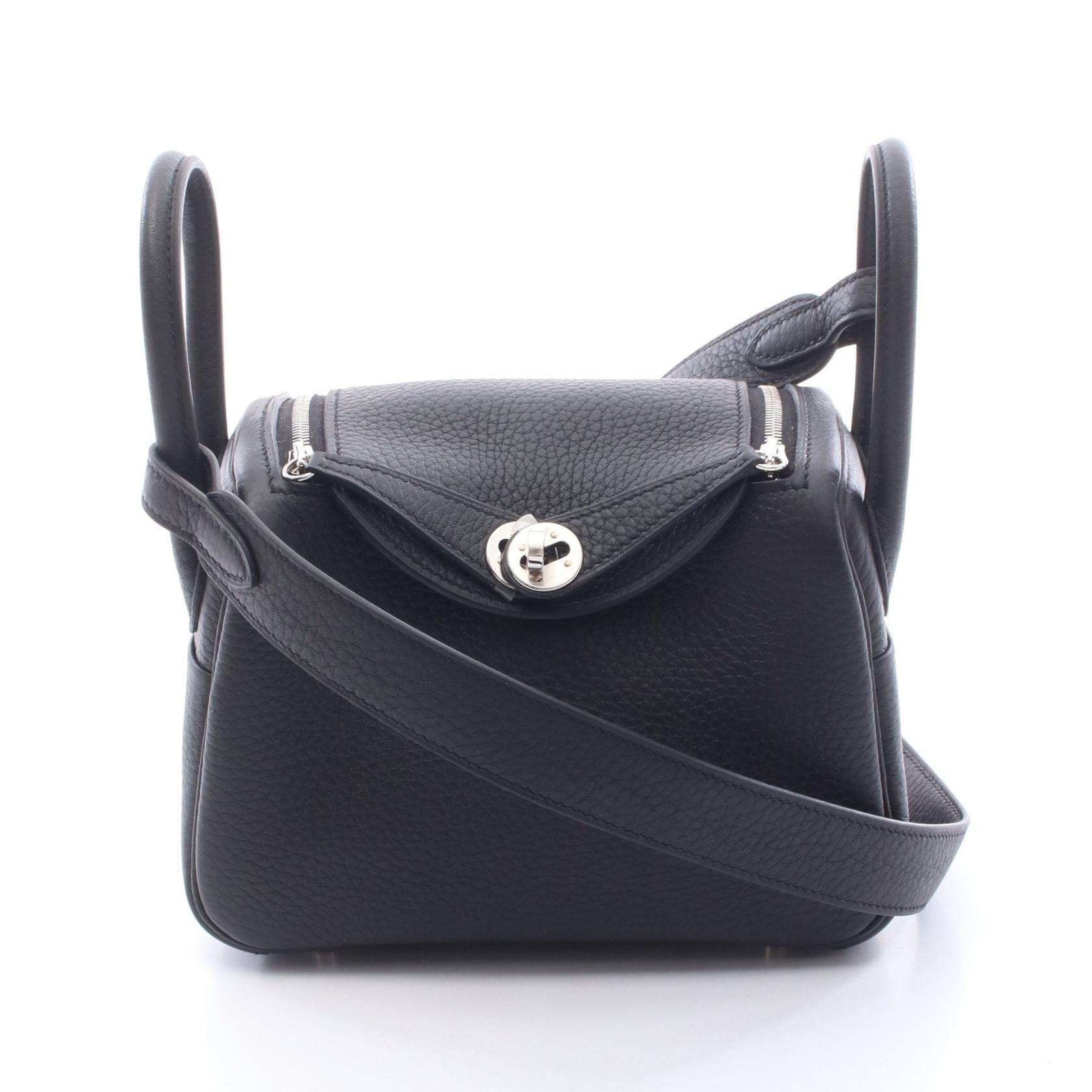 エルメス HERMES リンディ ミニ ショルダーバッグ バッグ トリヨンクレマンス トリヨンクレマンス レディース ブラック系 【中古】