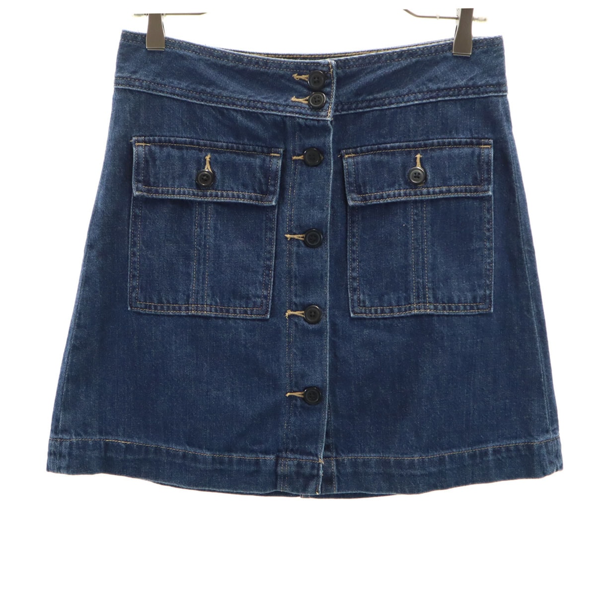 GAP ギャップ ミディ丈 デニムスカート W26 インディゴ