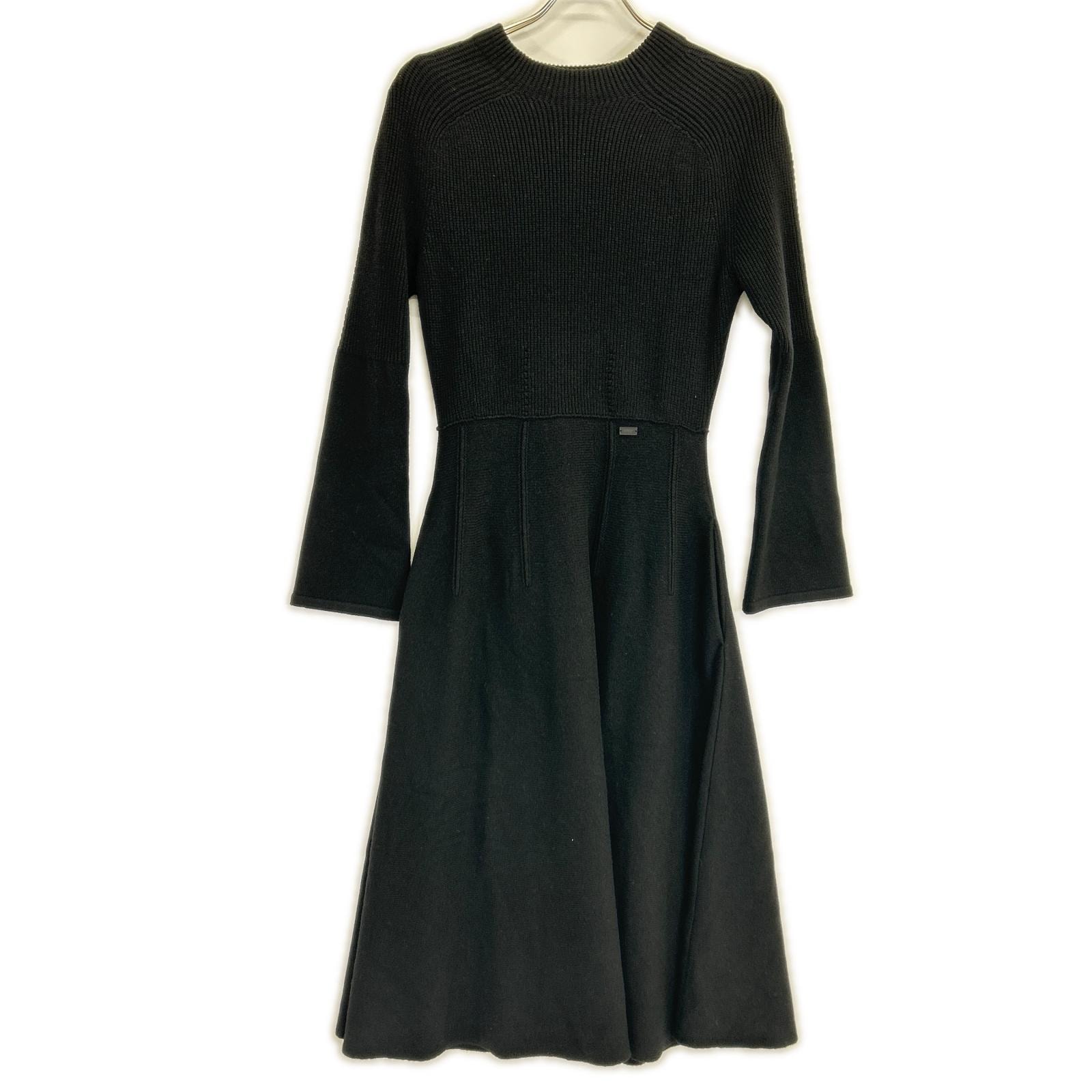 フォクシー 43182-KA00004H ブラック Knit Dress Lily Flareワンピース 38