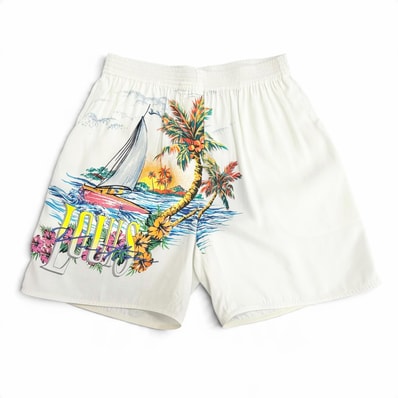 未使用品 ルイヴィトン グラフィックプリント ショートパンツ ホワイト 34