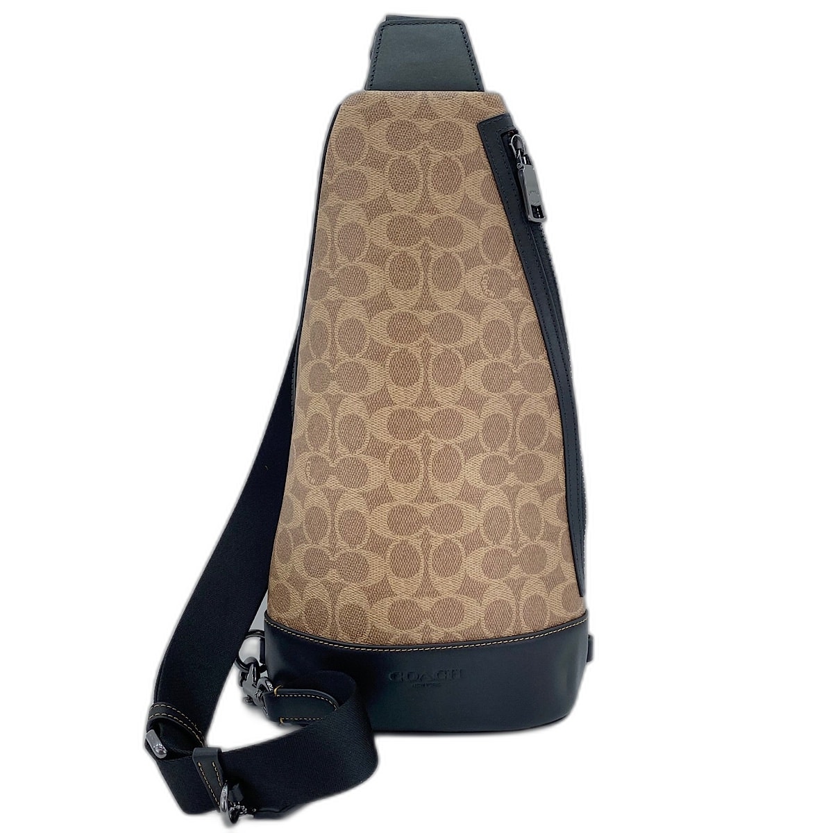 コーチ COACH ドミニク スリング パック・シグネチャー キャンバス シグネチャー ボディバッグ【中古】