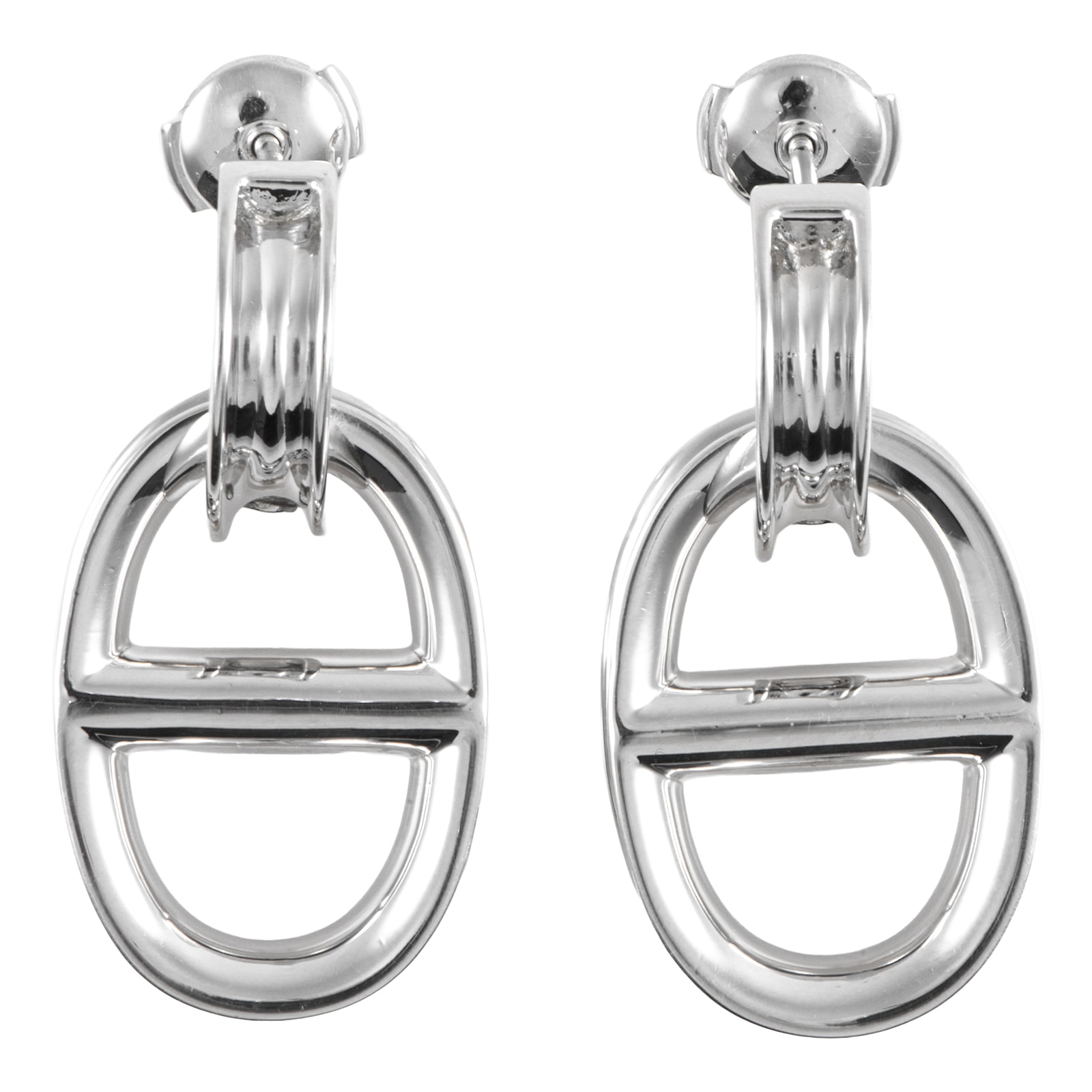 HERMES エルメス シェーヌダンクル レポンスGM ピアス イヤリング シルバー925 シルバー【中古】