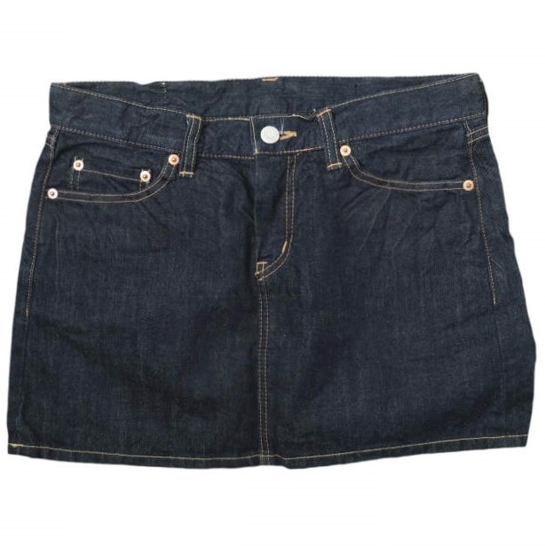 BEAMS BOY ビームスボーイ 日本製 5ポケットデニムミニスカート 2 Indigo ボトムス g28152