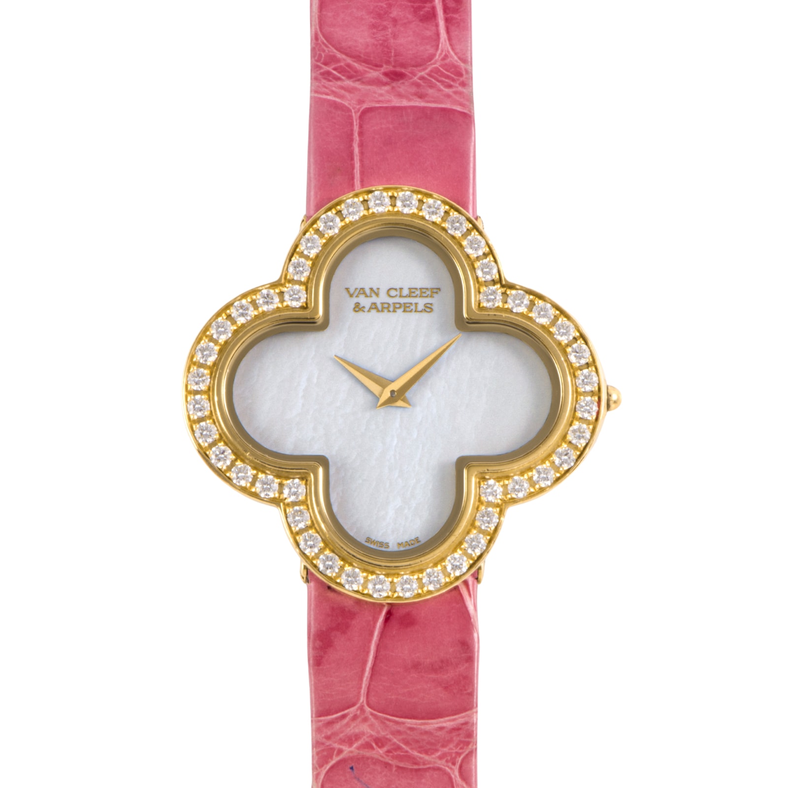 Van Cleef & Arpels ヴァンクリーフ&アーペル アルハンブラ ミディアムモデル VCARF52800 K18YG【中古】