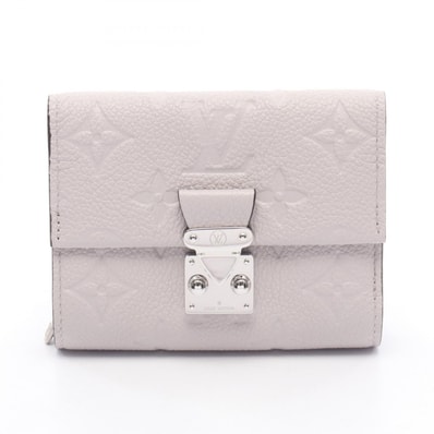 ルイ・ヴィトン LOUIS VUITTON ポルトフォイユ メティス コンパクト モノグラムアンプラント 三つ折り財布 財布 レザー レディース グレー系 M13464 【中古】