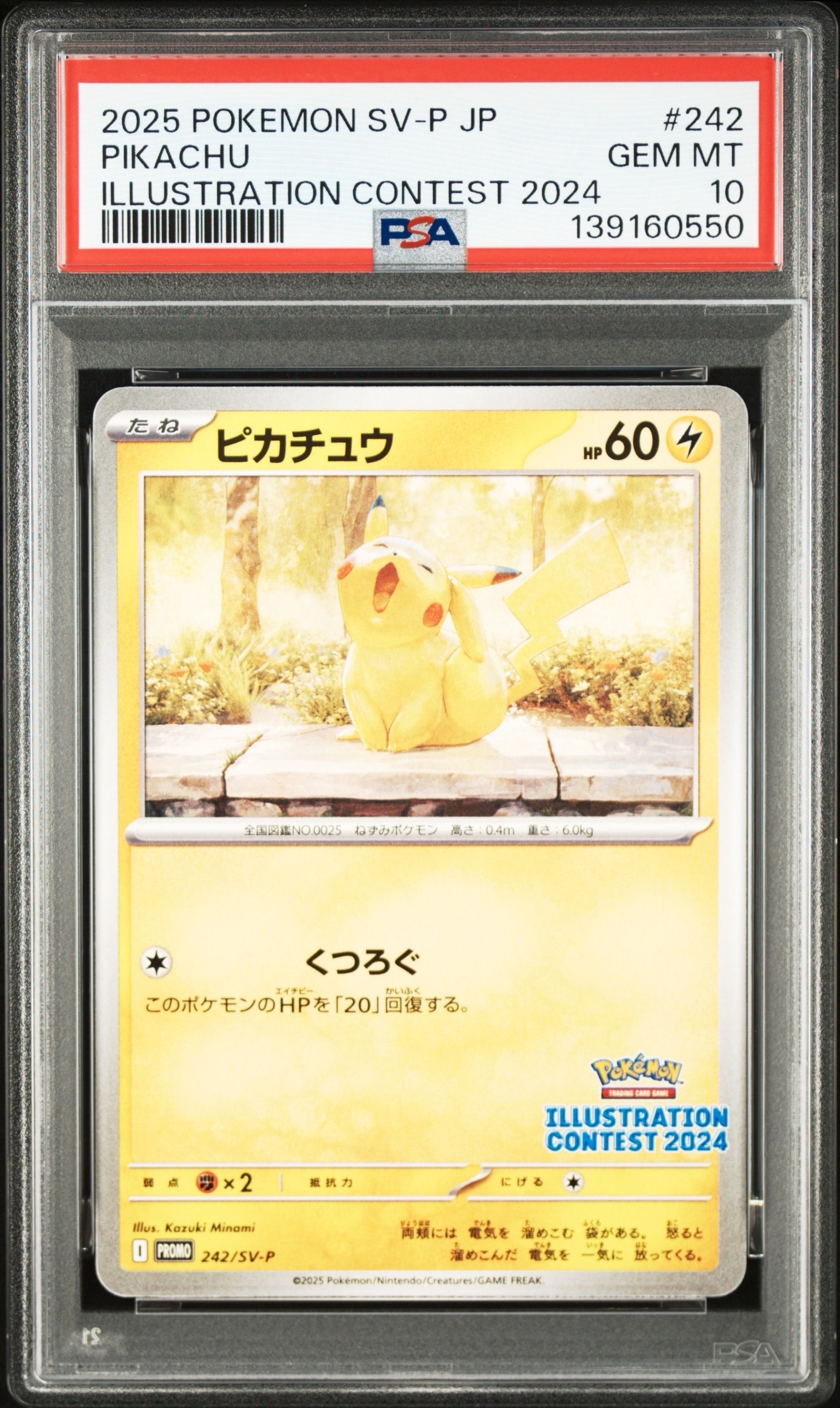 ピカチュウ [SV-P 242](プロモカードパック「イラストレーションコンテスト 2024 受賞作品プロモカード化記念キャンペーン」)