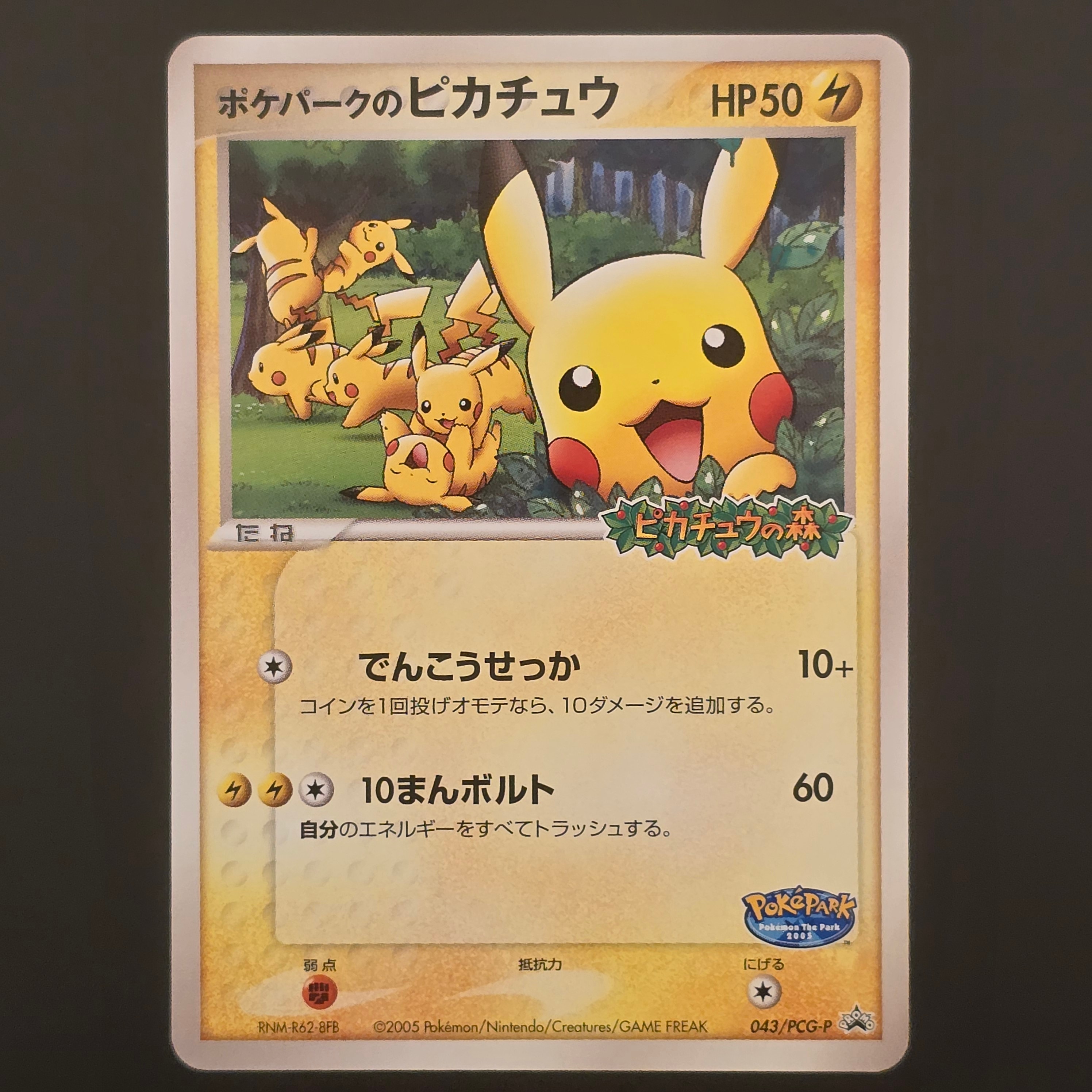 ポケパークのピカチュウ P [PCG-P 043](プロモーションカード「ポケパーク ルギアのくるくるシップ」)