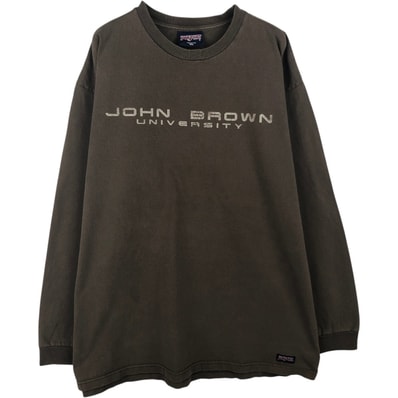 古着 ジャンスポーツ JANSPORT BROWN ブラウン大学 カレッジ ロングTシャツ ロンT USA製 メンズXL相当/eaa647424