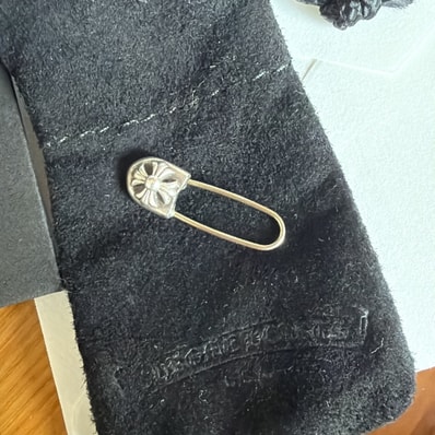 Chrome Hearts CH Plus Safety Pin Earring "Silver"