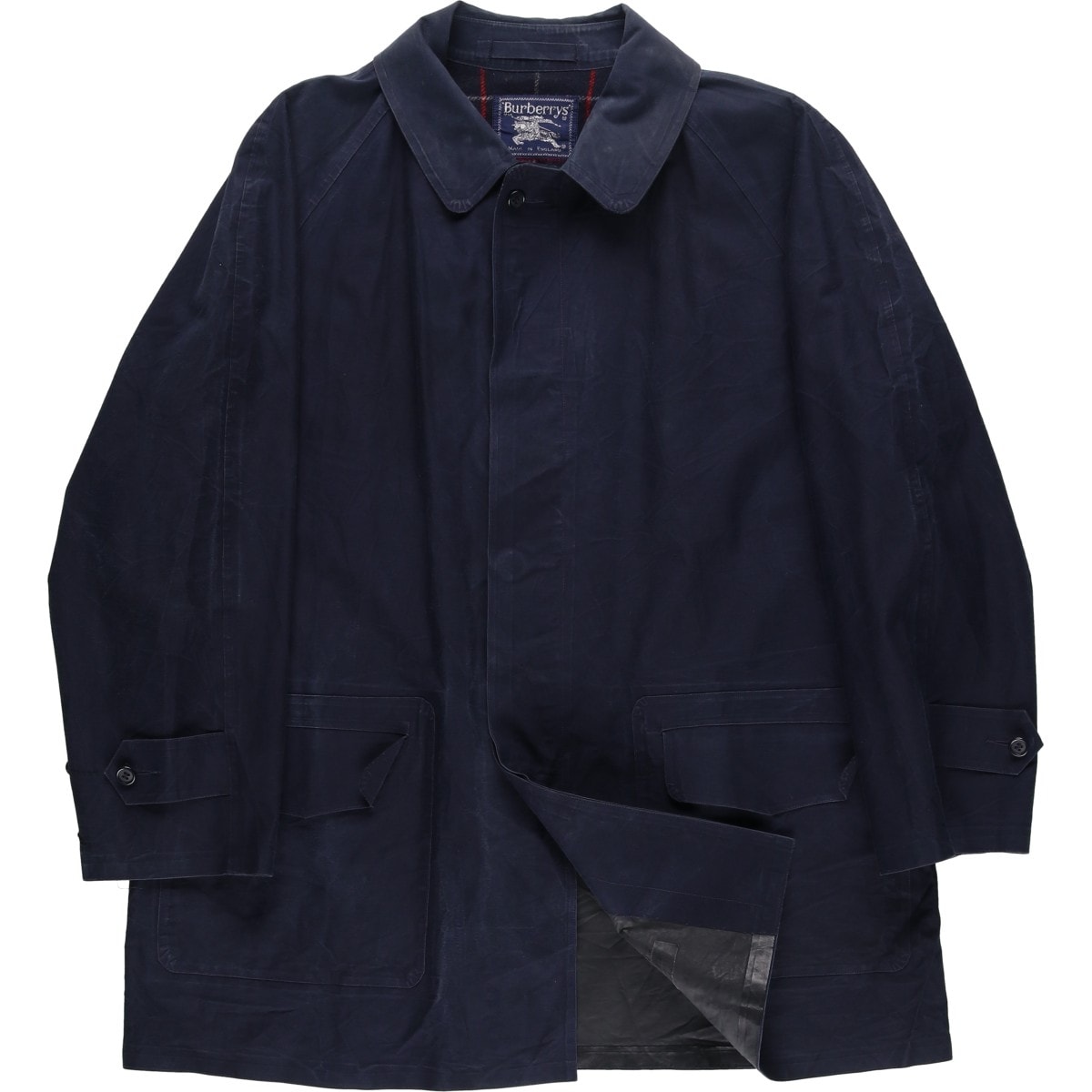 古着 バーバリー Burberry's コットン100% ハーフコート 英国製 メンズXL相当/evb034328