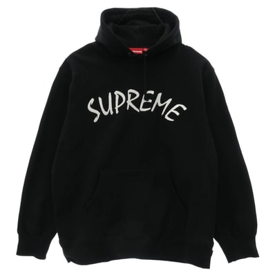 Supreme シュプリーム パーカー 21SS FTP Arc Hooded Sweatshirt アーチ ロゴ 刺繍 フーデッド フーディー スウェット シャツ パーカー ブラック系 L【美品】【中古】