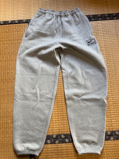 Stussy x Nike Fleece Pants (US Size) "Grey" DO9340-063