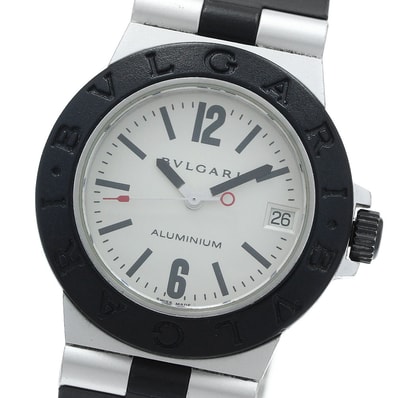 ☆良品 ブルガリ アルミニウム デイト AL32A ボーイズ 【中古】