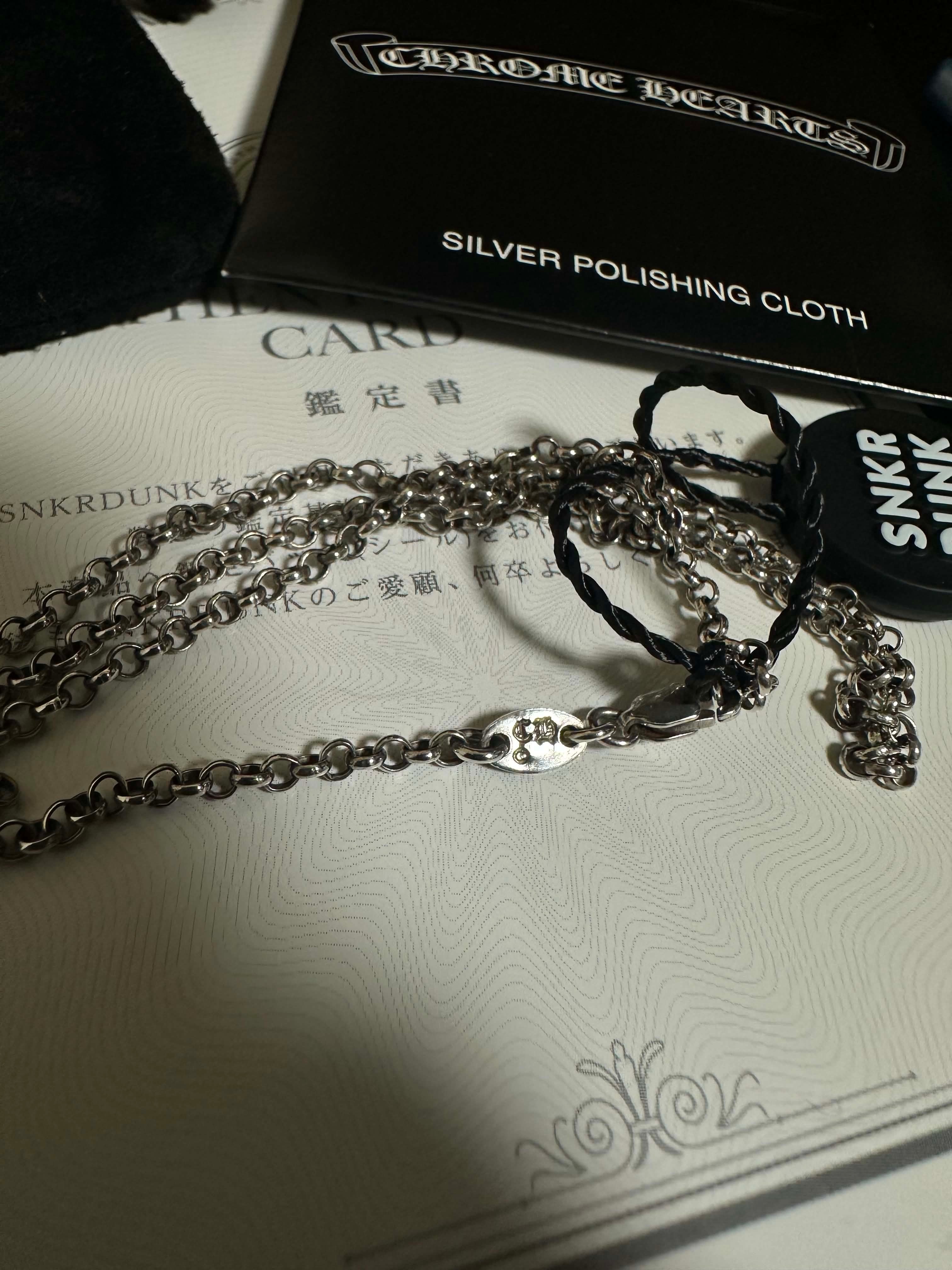 Chrome Hearts Roll Chain Necklace "Silver"
