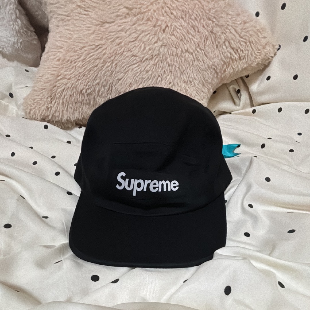 Supreme Washed Chino Twill Camp Cap (24FW) "Black"