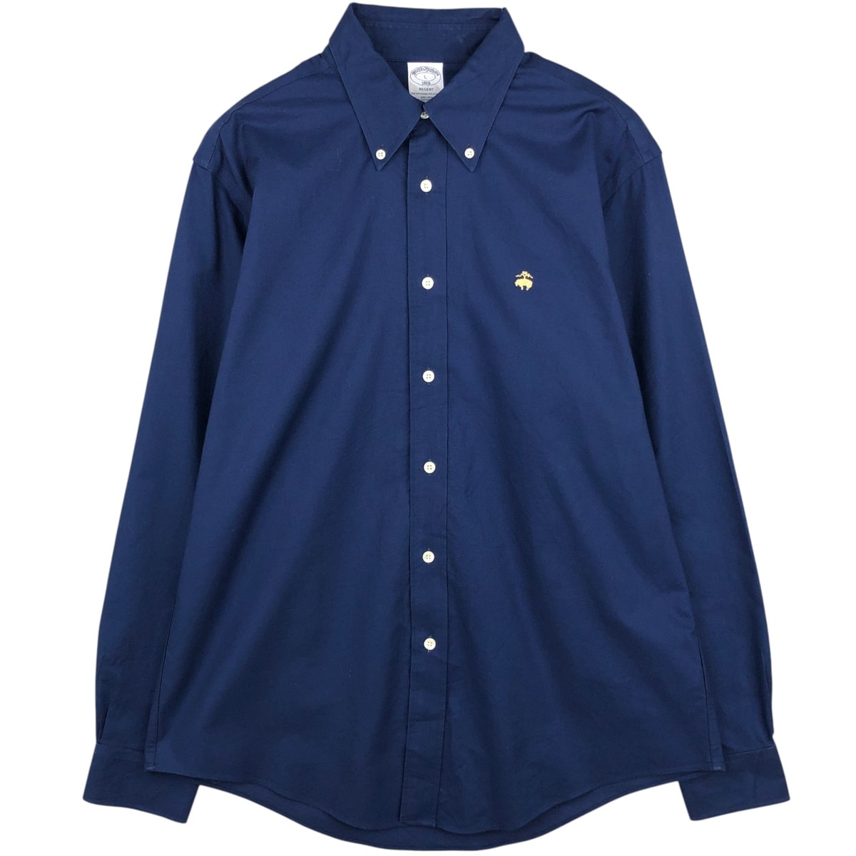 古着 ブルックスブラザーズ Brooks Brothers 1818 REGENT 長袖 ボタンダウンシャツ メンズL相当/eaa643356