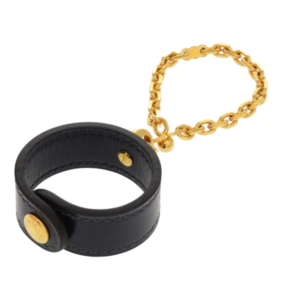 エルメス  グローブホルダー   ボックスカーフ  ネイビー