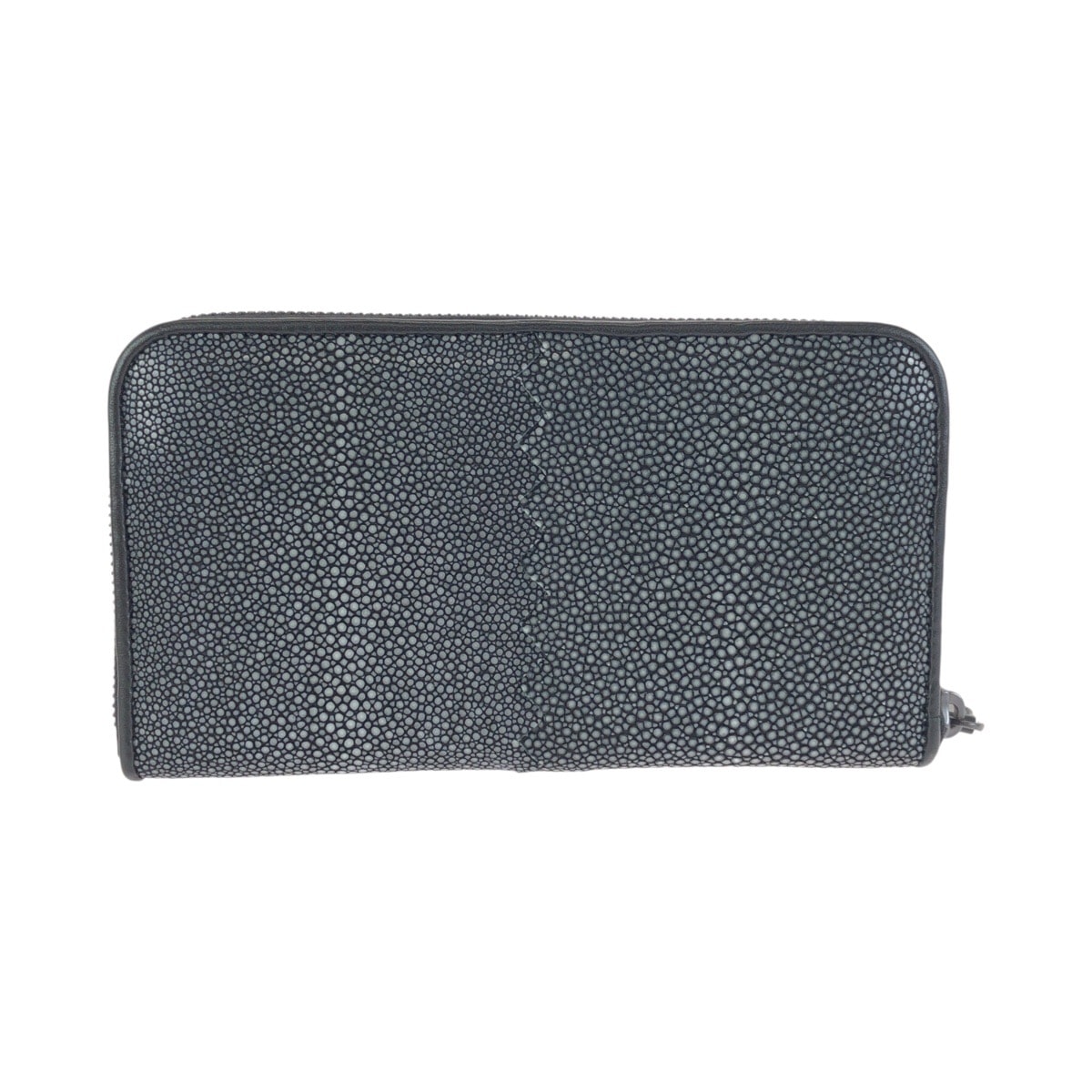 美品 BOTTEGAVENETA ボッテガヴェネタ ブラック グレー ガンメタ金具 レザー ガルーシャ/ 長財布 ロングウォレット 602458 【中古】