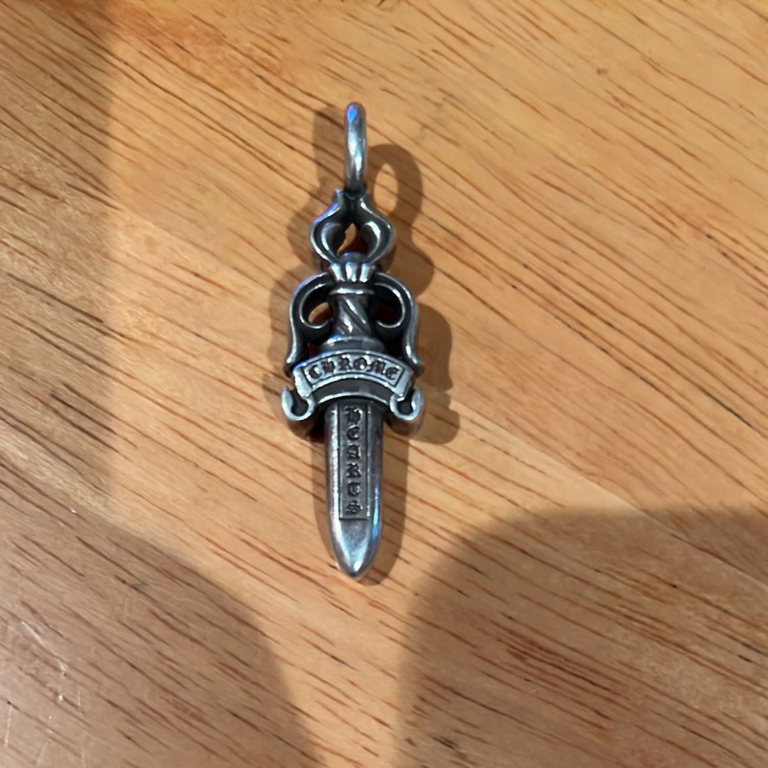Chrome Hearts Double Dagger Pendant "Silver"