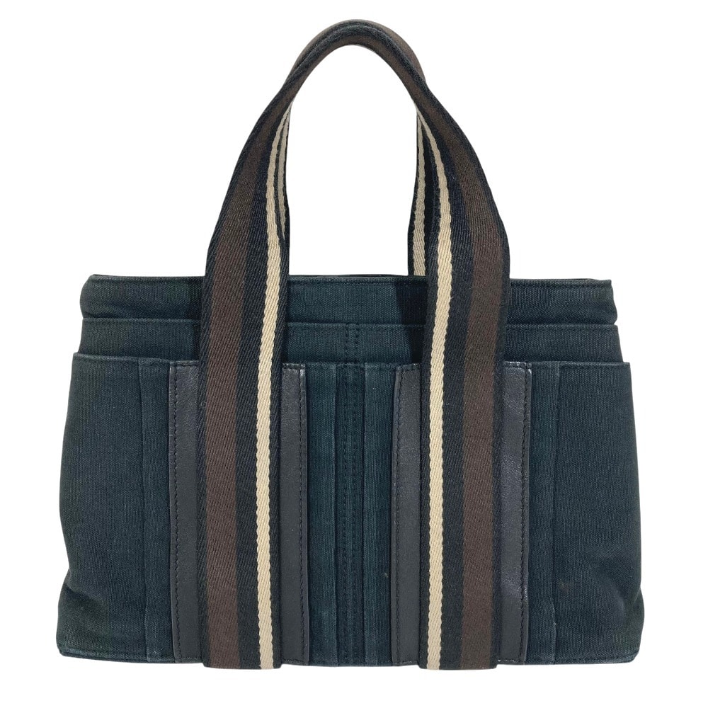 エルメス HERMES トロカホリゾンタルPM トロカホリゾンタル PM ハンドバッグ カバン トートバッグ キャンバス ブラック