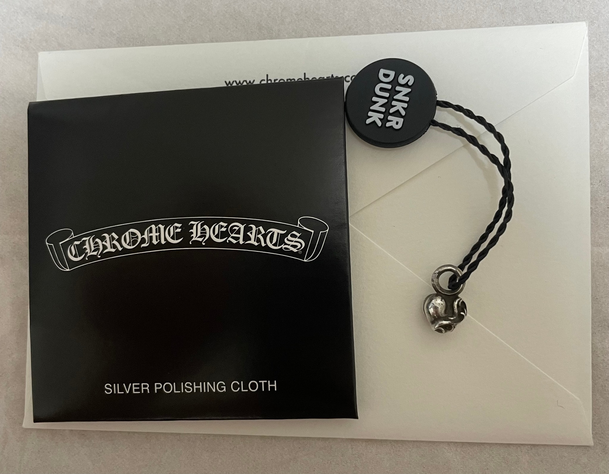 Chrome Hearts #B Stack Charm Heart "Silver"