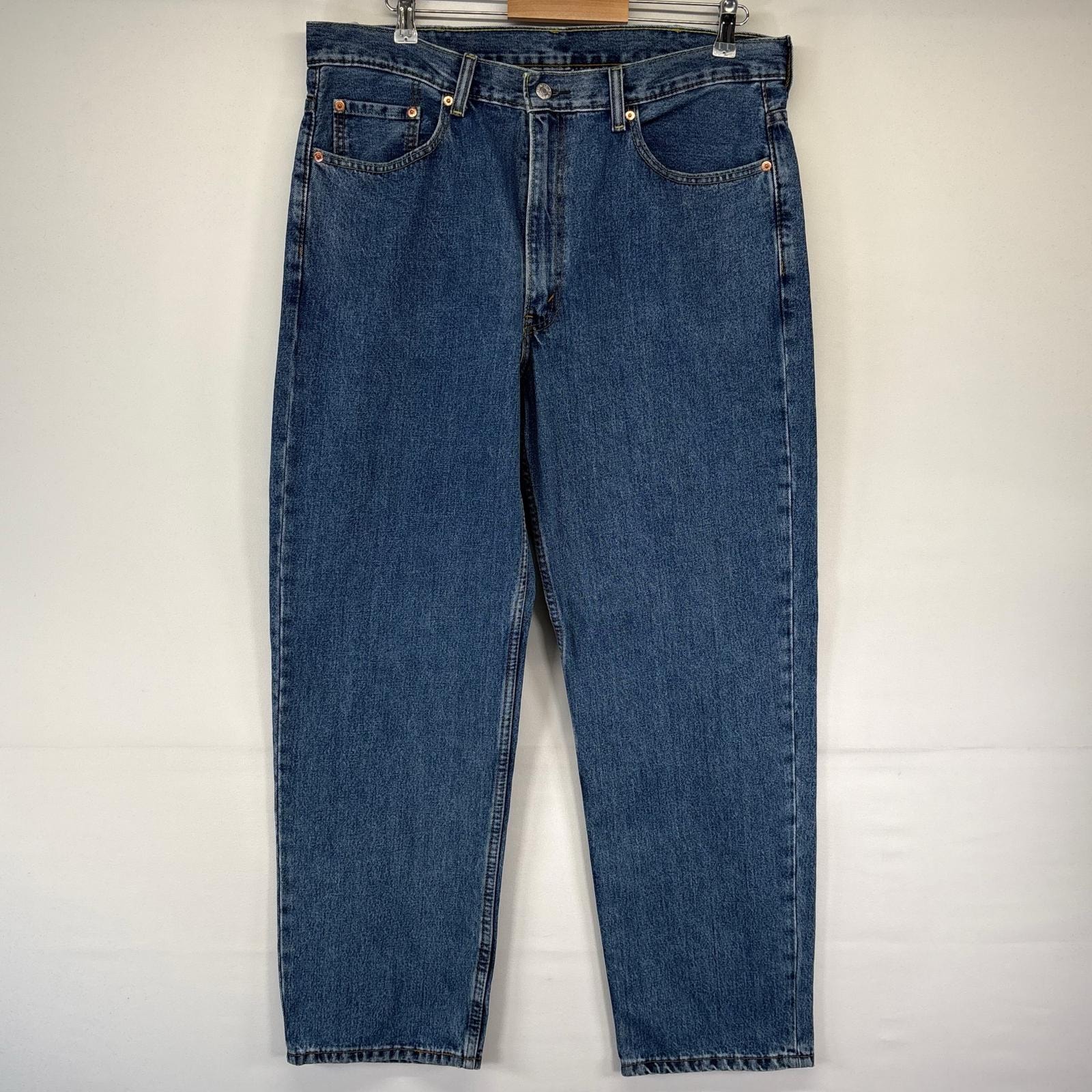古着 リーバイス Levi's デニム パンツ 550 テーパード ジッパーフライ 5ポケット ジーパン W38L32  ブルー系 メンズ