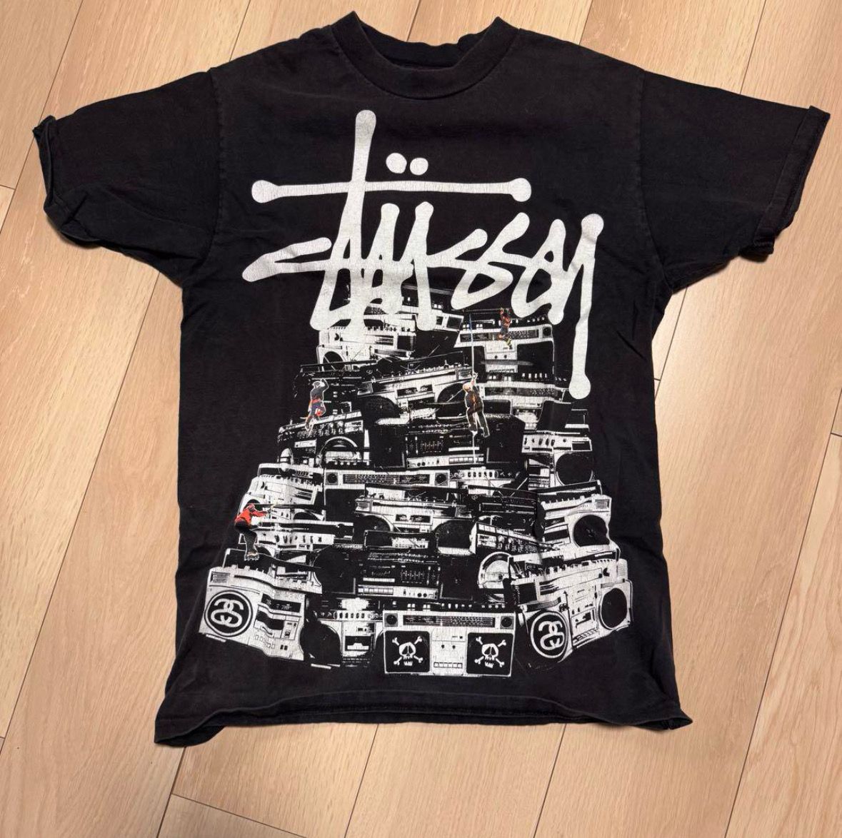 stussy ビンテージブームボックスラジオtシャツ