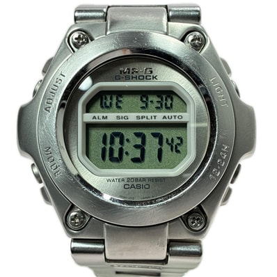 CASIO カシオ G-SHOCK MR-G デジタル MRG-100 シルバー クォーツ メンズ 腕時計