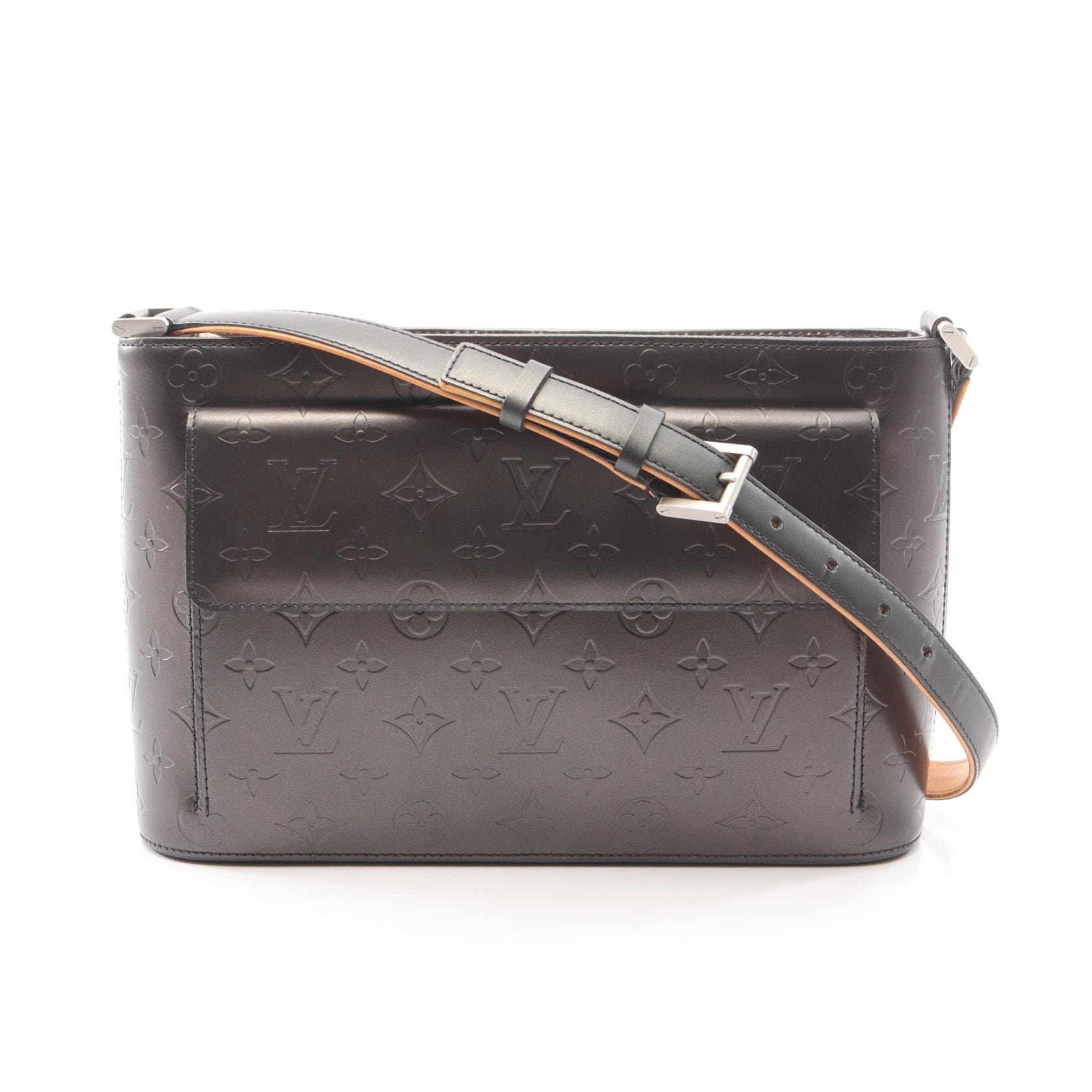 ルイ・ヴィトン LOUIS VUITTON アルストン ショルダーバッグ バッグ レザー モノグラム・マット ノワール レディース ブラック系 M55122 【中古】