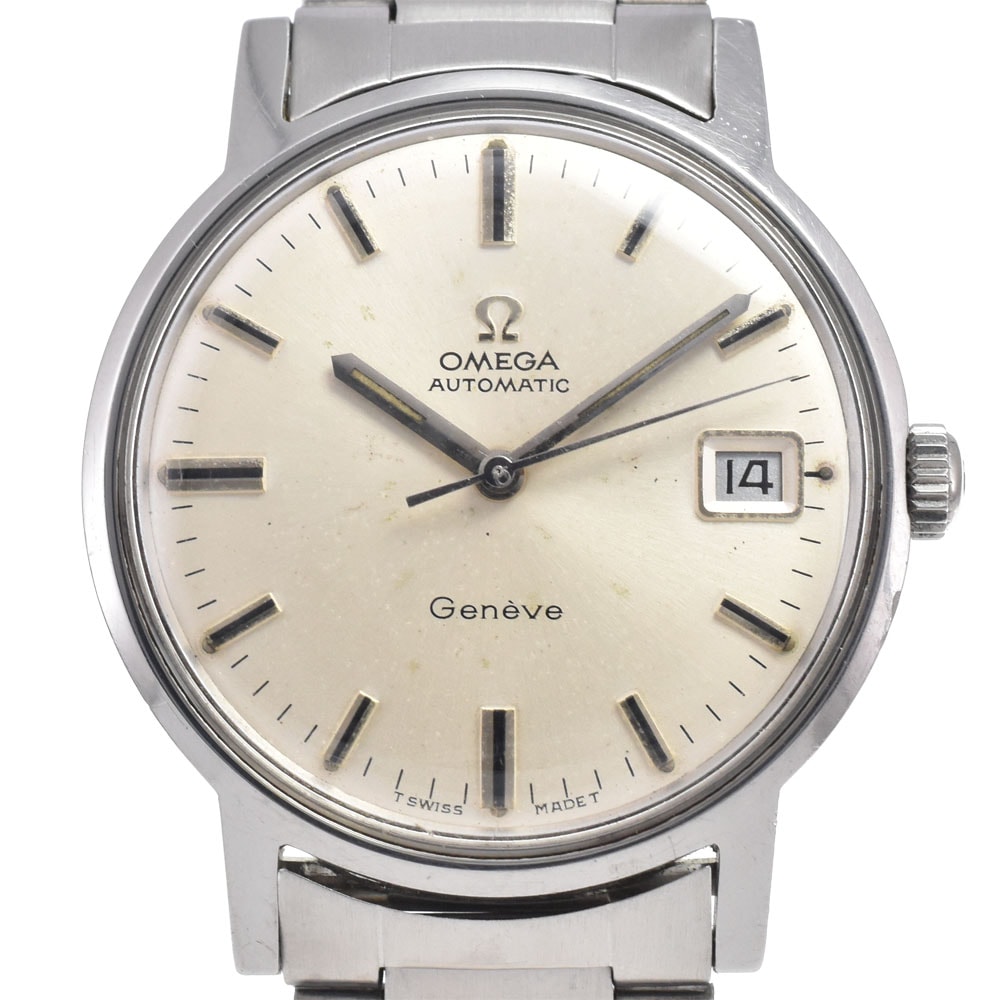 オメガ OMEGA 166.070 ヴィンテージ ジュネーブ Cal.565 シルバー 自動巻き メンズ 腕時計 L#148145